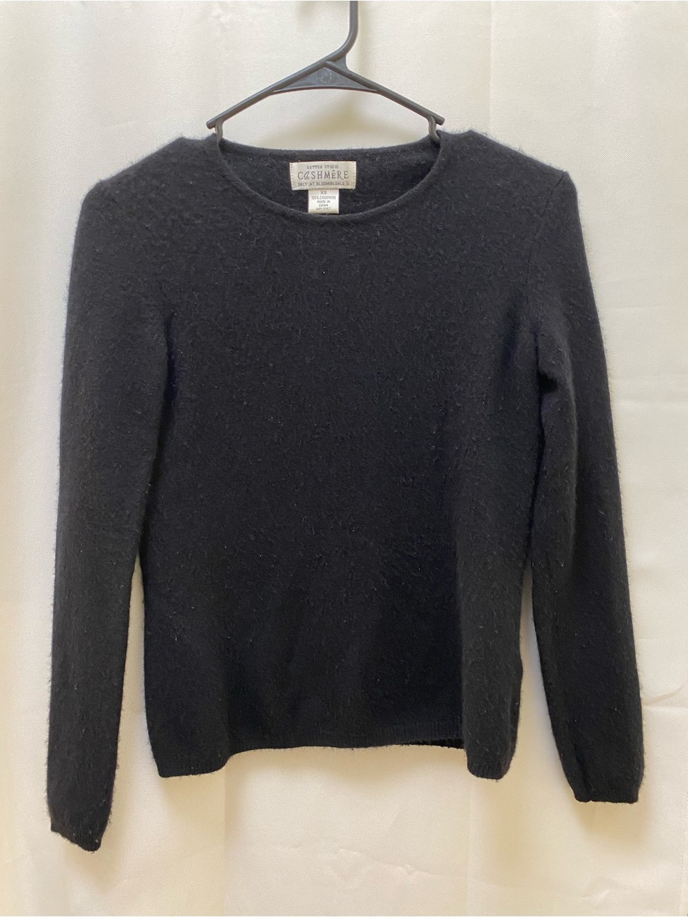 Vintage Sutton Studio Black Cashmere Crewneck Sweater